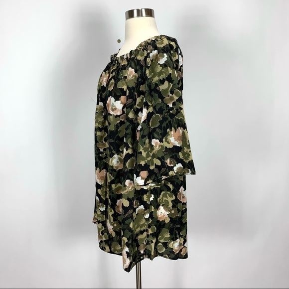 French Connection Adeline Dream Crepe Dress bell sleeves - Picture 4 of 6